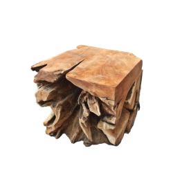 Stolik podręczny kawowy z kawałka korzenia drewno TEAK 40cm